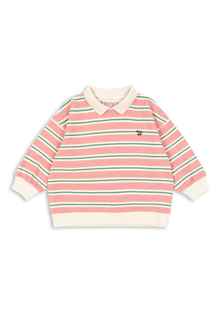 Konges Sløjd - Spotty Ls Polo Gots Ks104433 - Blush Bound Stripe Bluser 