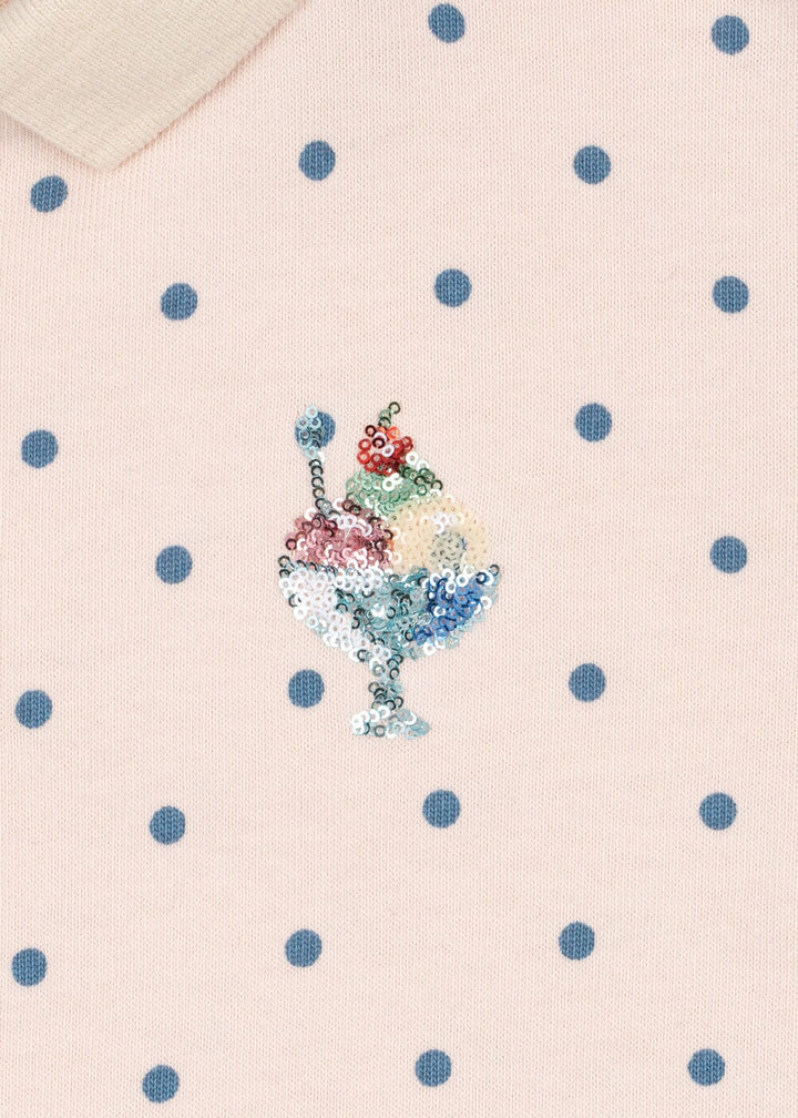 Konges Sløjd - Spotty Ls Polo Gots Ks105088 - Rosewater Dot Bluser 