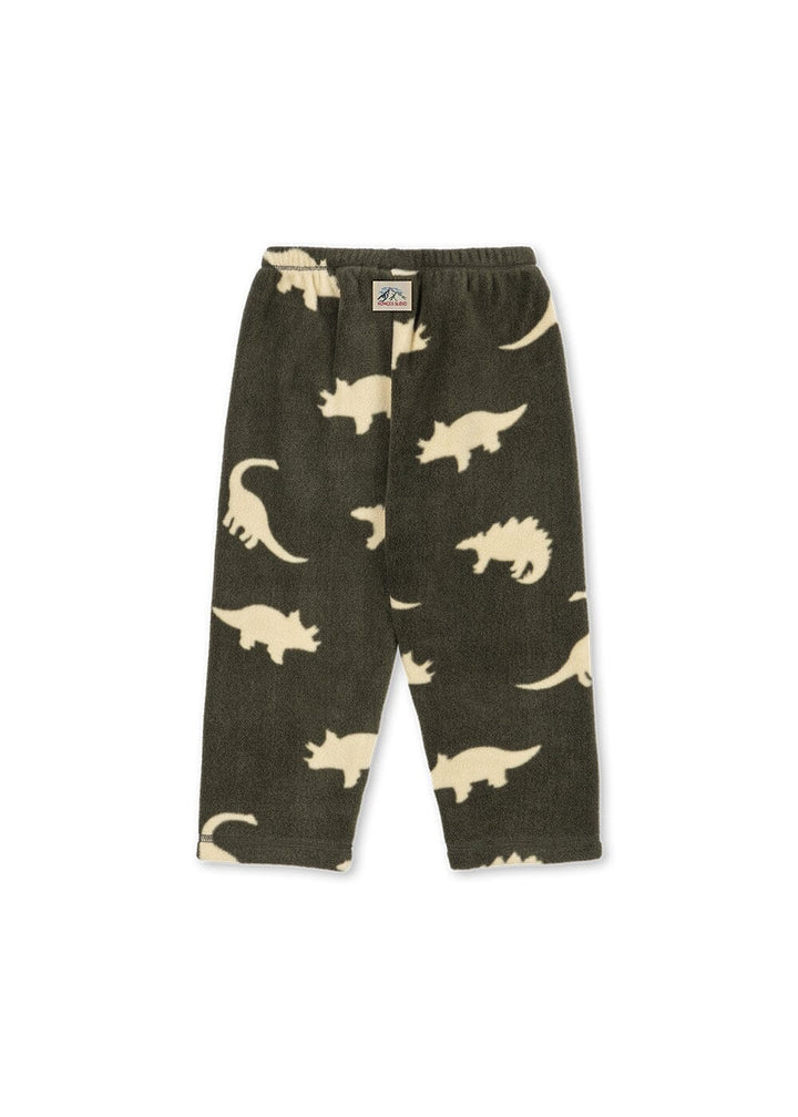 Konges Sløjd - Tavi Fleece Pants Grs Ks105773 - Dino Silhouette 
