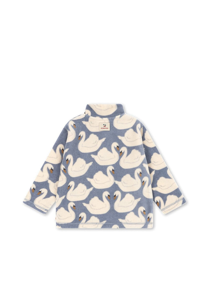 Konges Sløjd - Tavi Fleece Sweatshirt Grs Ks105774 - Swan Fleece jakker 