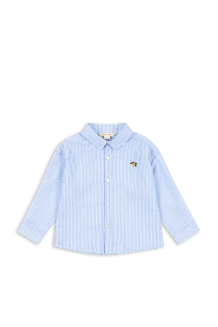 Konges Sløjd - Wes Shirt Gots Ks105135 - Blue Stripe Skjorter 