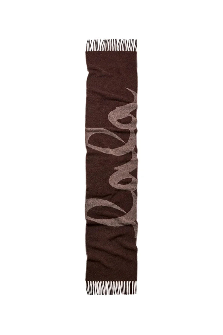Lala Berlin - Lala Scarf 4 10025733 - Brown Halstørklæder 