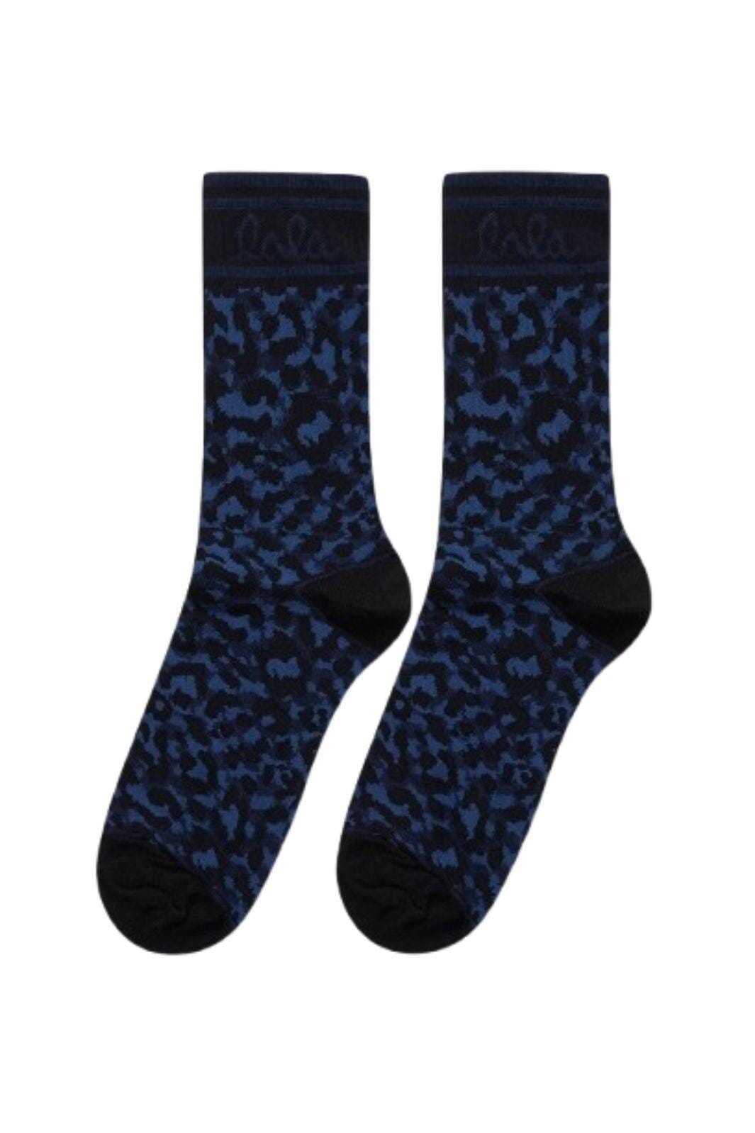 Lala Berlin - Socks Sanira 10022264 - Dark Navy Leo Sokker 