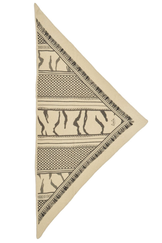 Lala Berlin - Triange Trinity Tiger M - Black On Alabastro Tørklæder 