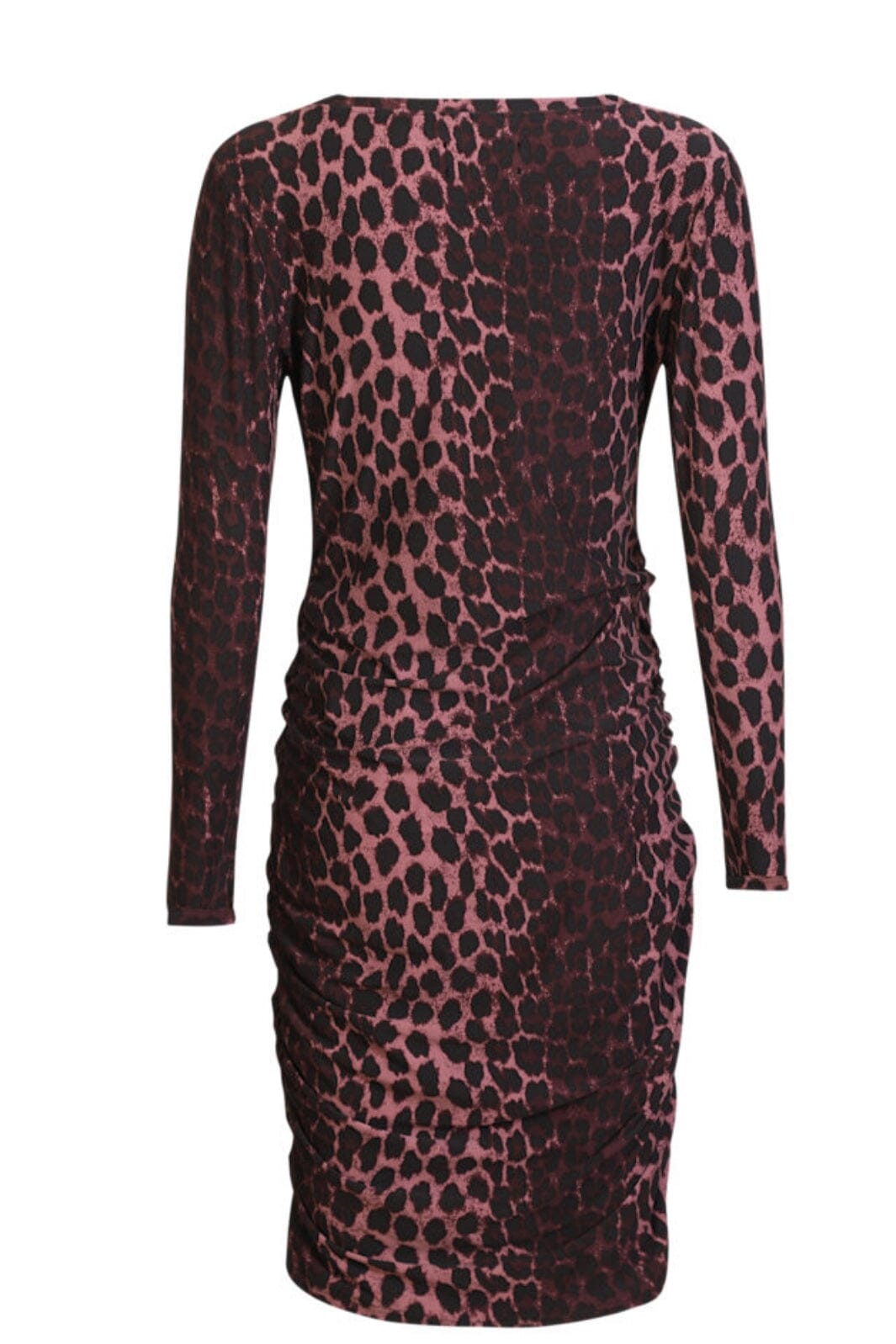 Liberte - Alma-Long-Dress 9506 - Bordeaux Lux Leo Kjoler 