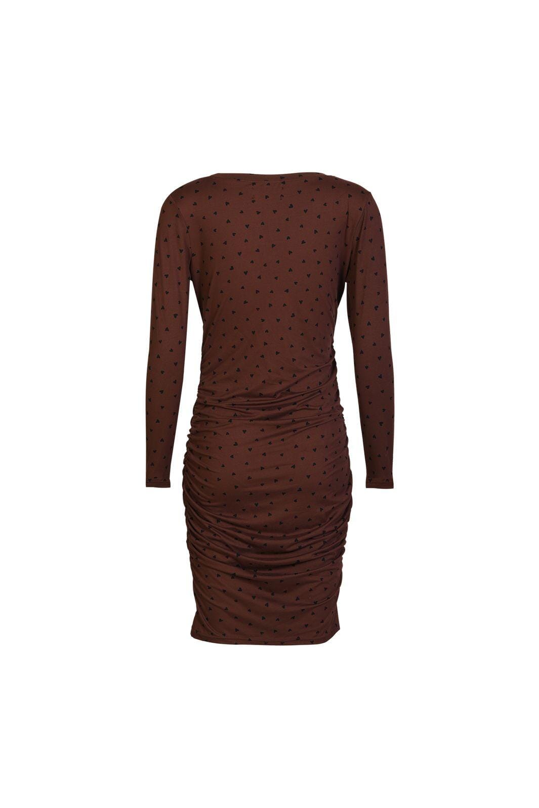 Liberte - Alma-Long-Dress 9506 - Brown Black Heart Kjoler 