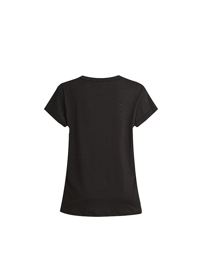 Liberte - Alma-U-Tshirt 9581 - Black Black Simili T-shirts 