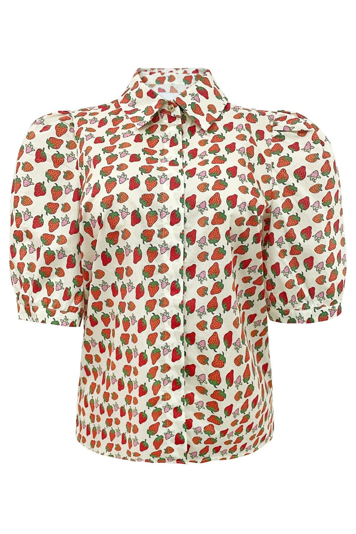Liberte - Flora-Ss-Blouse 22181 - Strawberry