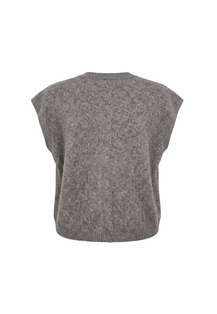 Liberte - Frida Oneck Vest 22474 - Dark Grey Veste 