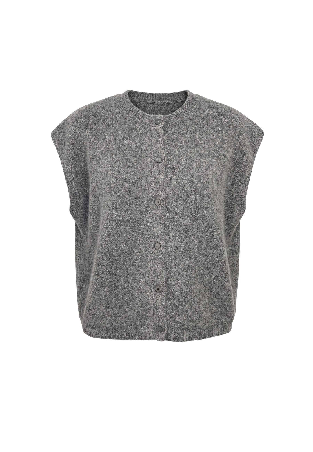 Liberte - Frida Oneck Vest 22474 - Dark Grey Veste 