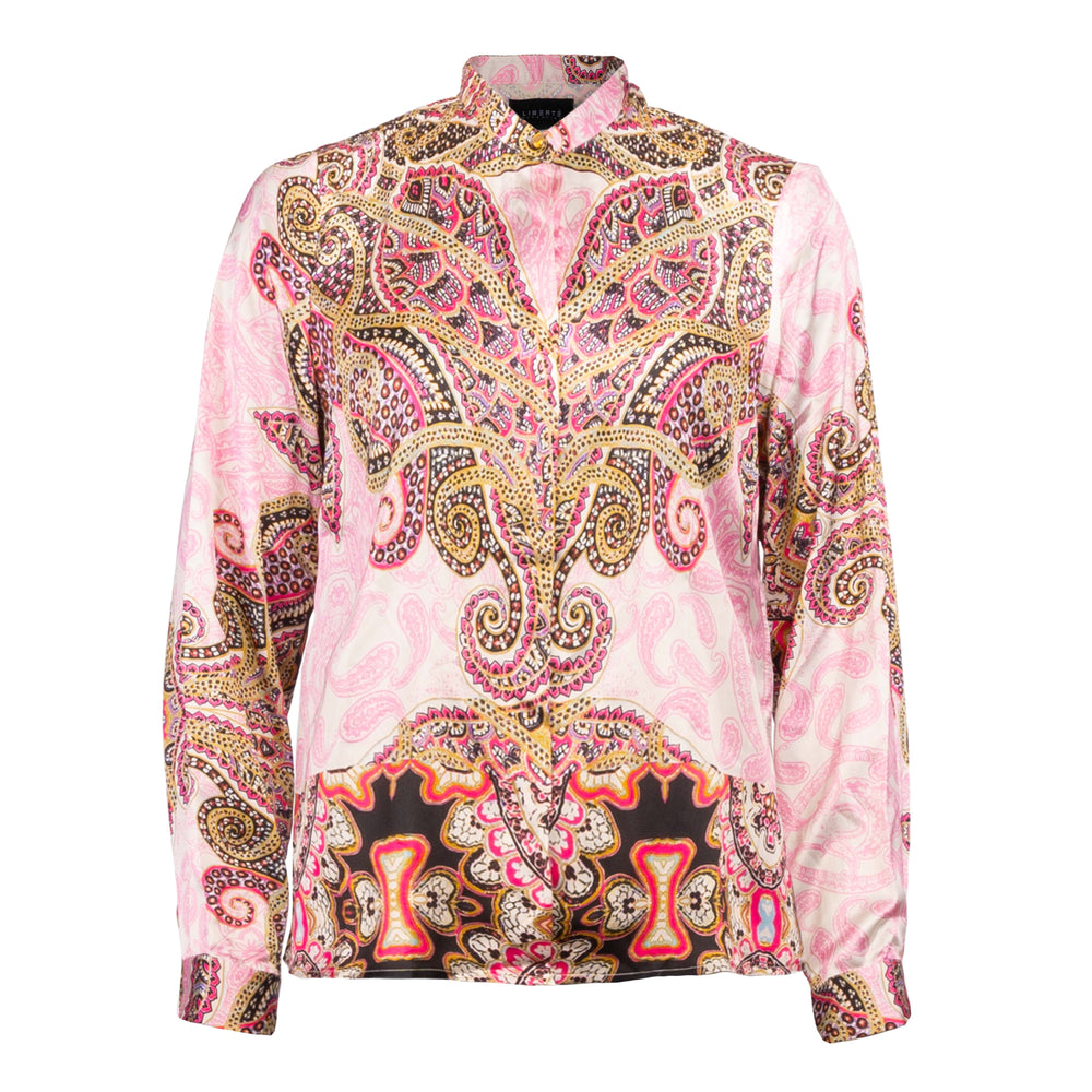 Liberte - Hope-Ls-Shirt - Pink Scarf Skjorter 