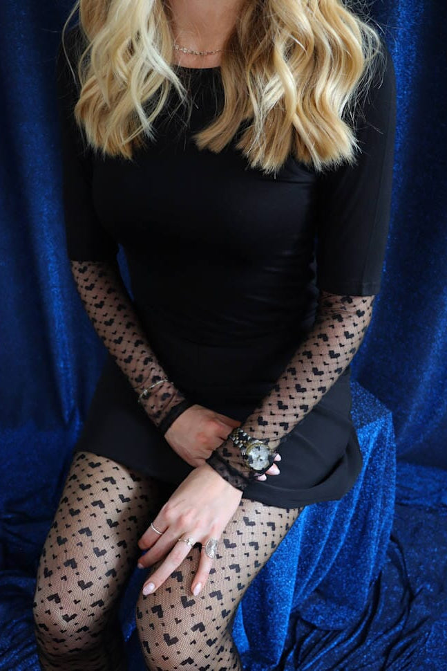 Liberte - Isa Leggings 21347 - Black Small Big Hearts Leggings 