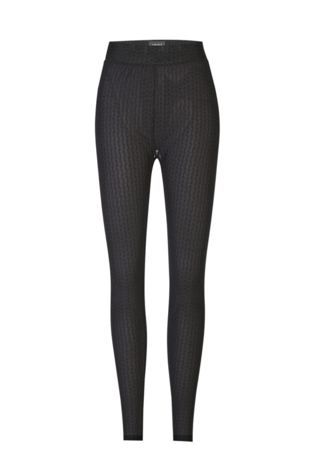 Liberte - Isa Leggings 21347 - Black Wavy Lines Leggings 