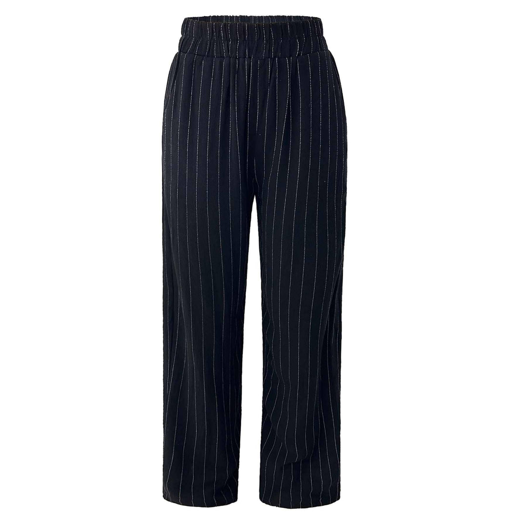 Liberte - Neo Pants 22199 - Black Pinstripe Bukser 