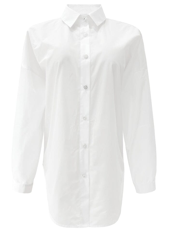 Liberte - Sara Ls Shirt 21223 - White Skjorter 