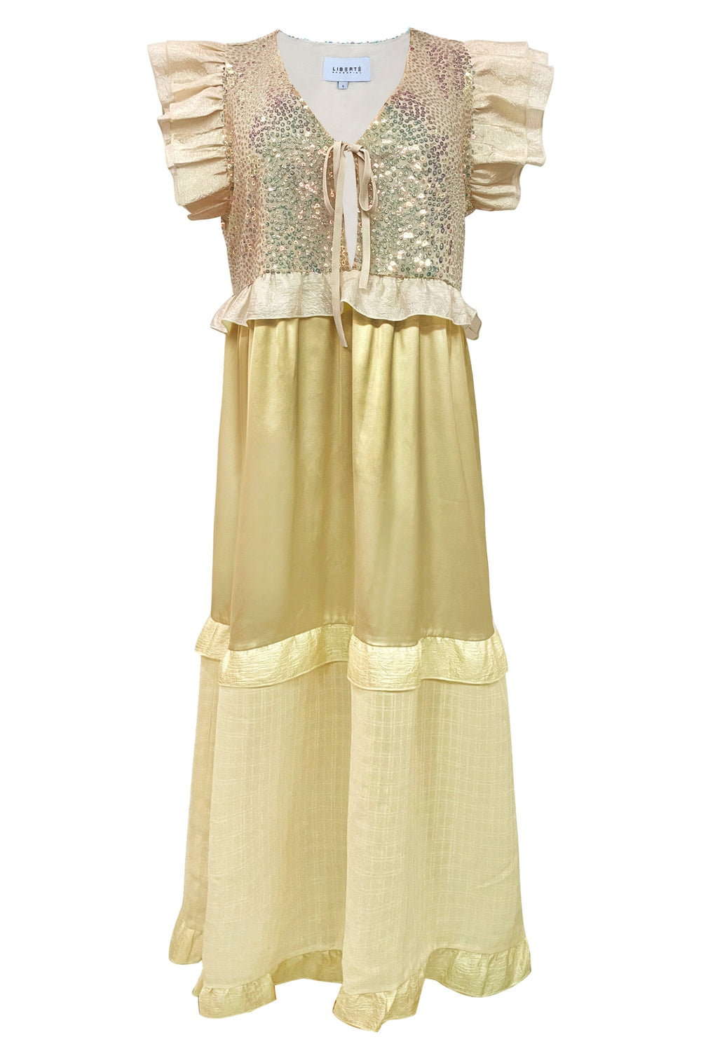 Liberte x Molly&My - Nor-Frill-Dress 22236 - Butter Yellow Kjoler 