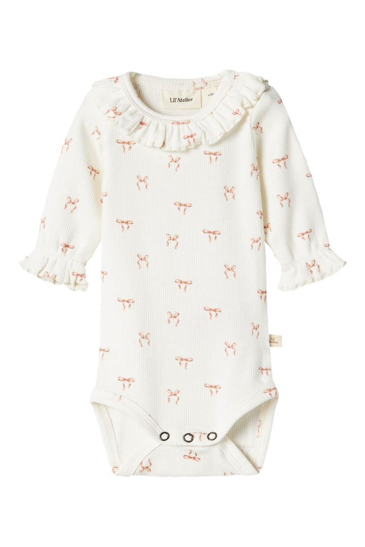 Lil' Atelier - Nbfgavo Ema Ls Slim Body Lil - 4671704 Coconut Milk