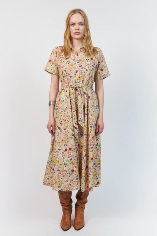 Lollys Laundry - Blakell Midi Dress Ss 26241-3007 - 74 - Flower Print