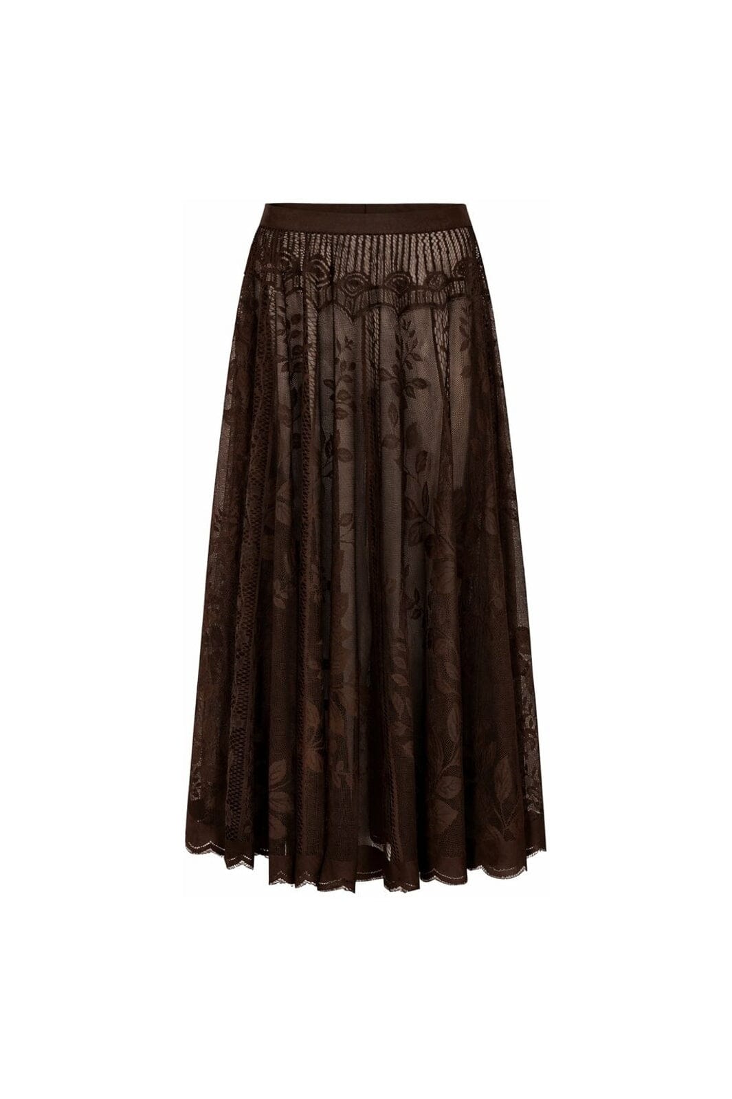 Lollys Laundry - Collinsll Midi Skirt 26493-2035 - 87 - 87 Dark Mokka