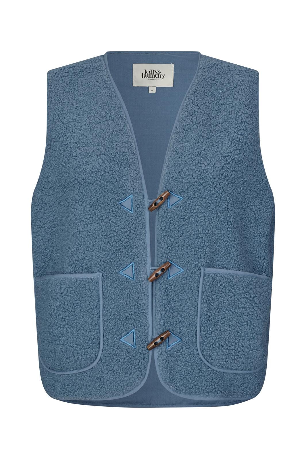 Lollys Laundry - Hugoll Vest Sl90019-1014 - 29 Dusty Blue