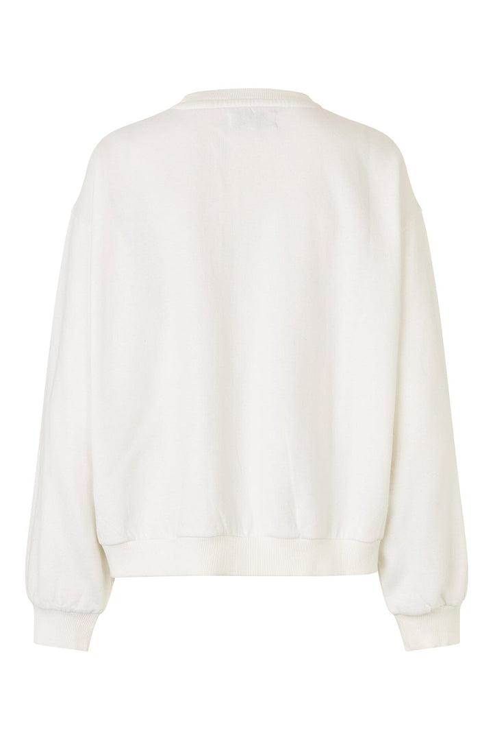 Lollys Laundry - Sydneyll Leopard Sweatshirt Ls25450-1068 - 01 White Sweatshirts 