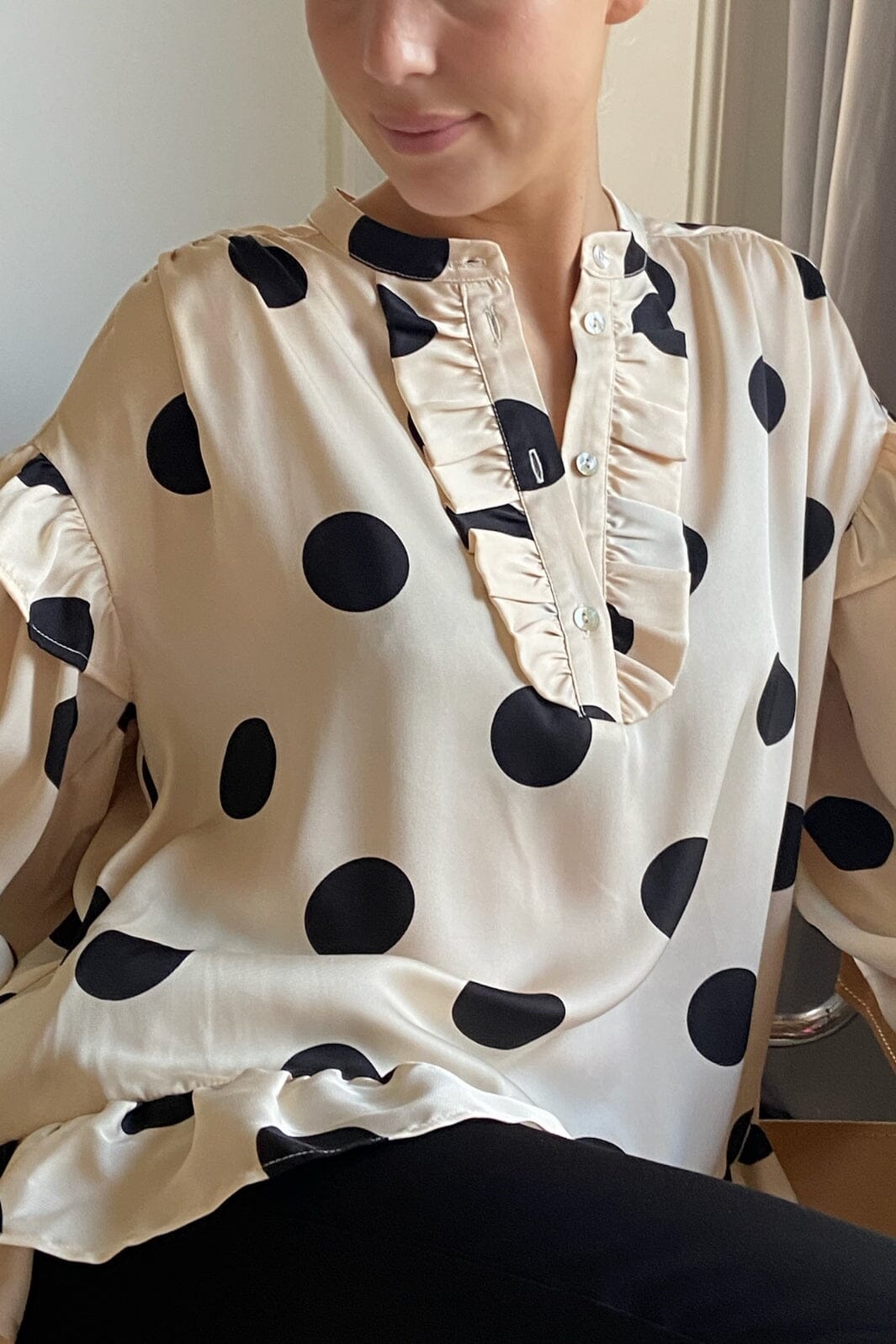 Love & Divine - Love1034-4 - 116 Cream Dot Bluser 