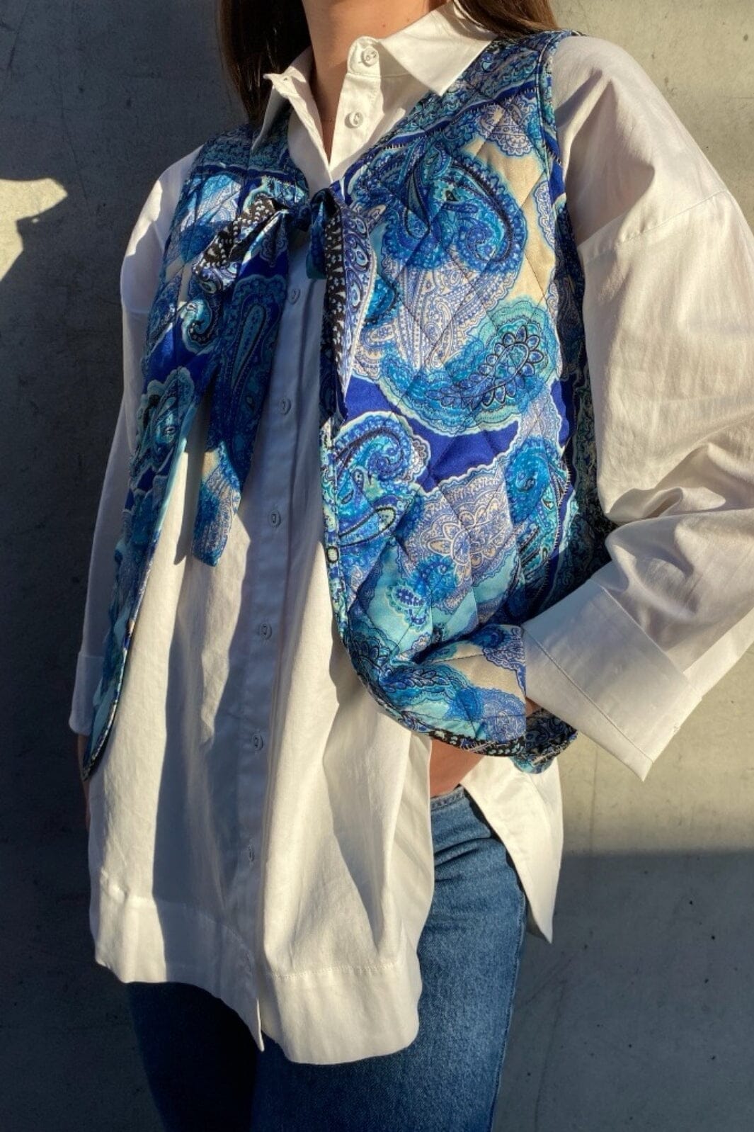 Love & Divine - Love1083-1 - 800 Blue Scarf Veste 
