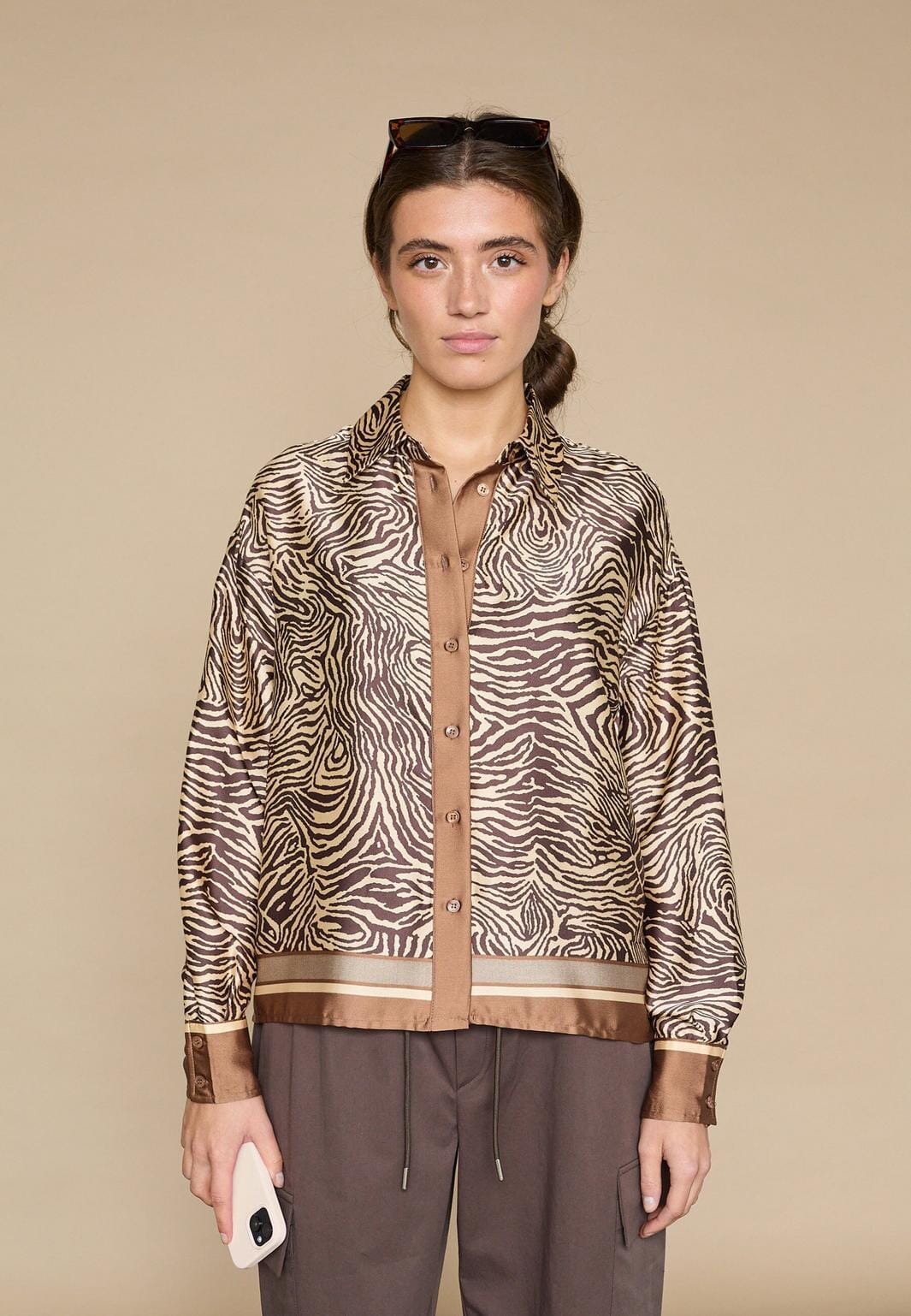 Love & Divine - Love1393-1 19479 - 803 - Brown Zebra Skjorter 