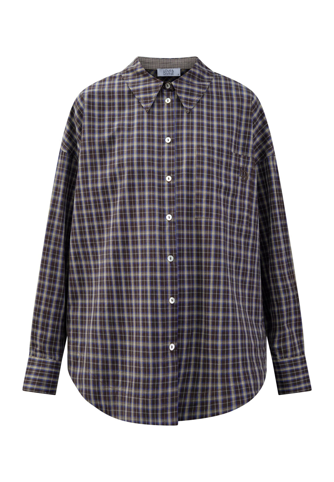 Love & Divine - Love1518-3 20491 - 840 - Brown Check Skjorter 