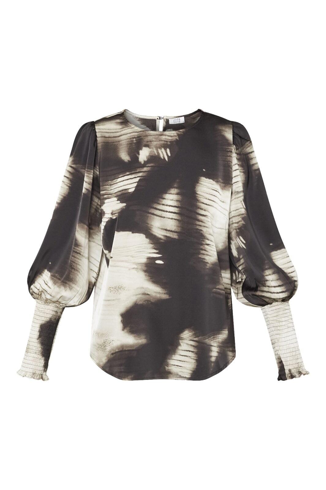 Love & Divine - Love738-24 19421 - 803 - Graphic Bluser 