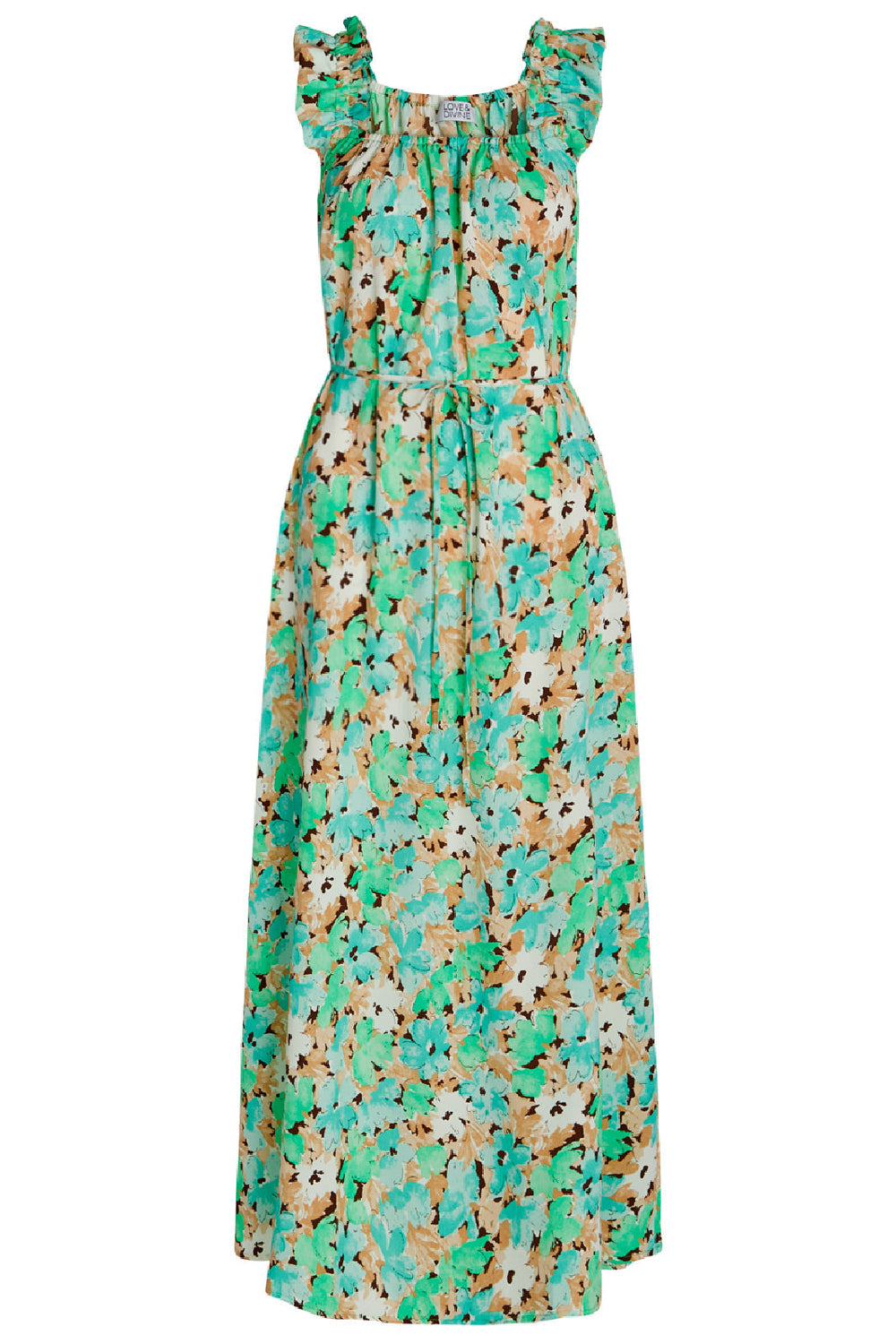 Love & Divine - Love808 - Green Flower Kjoler 