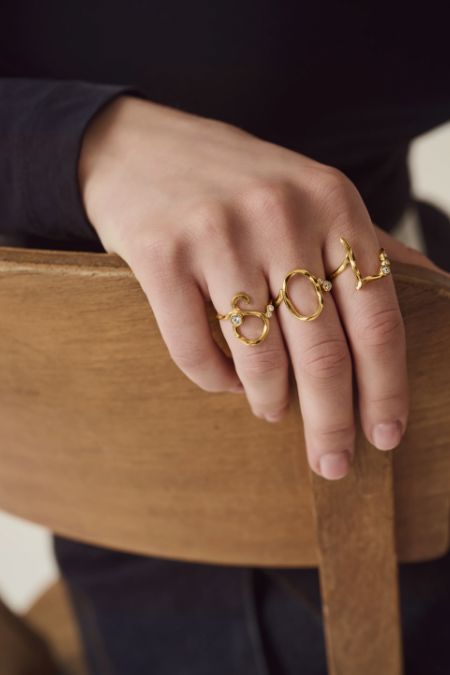 Maanesten - O Alphabet Ring - 4941a Ringe 