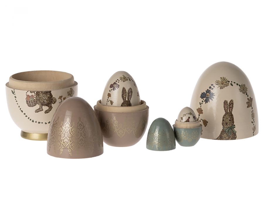 Maileg - Easter Babushka Egg, 5 Pcs Set Dekoration 