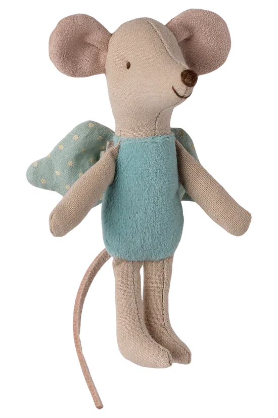 Maileg - Fe Mus, Little - Mint - Littlesister/Brother - 17-5106-01 Legetøj 