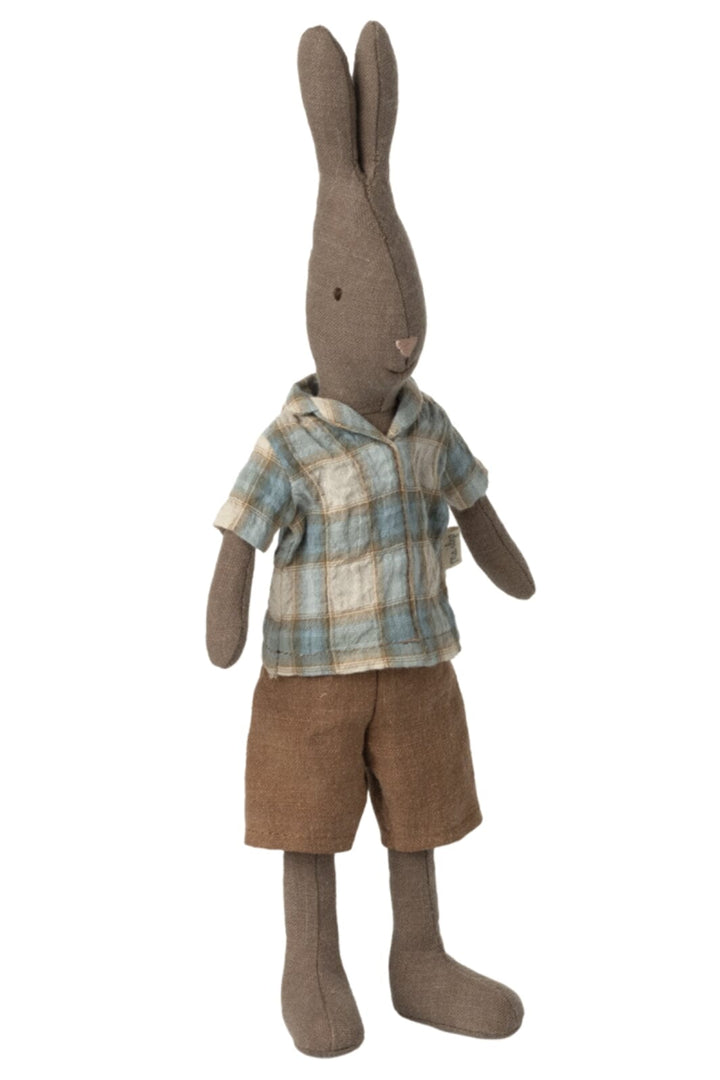Maileg - Hare Størrelse 2, Brun - Bluse Og Shorts - Rabbit Size 2 Legetøj 