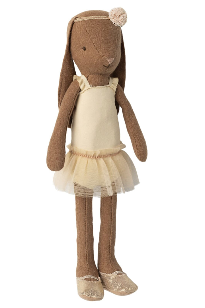 Maileg - Kanin Størrelse 2, Brun - Balletdragt Og Tylskørt Creme - Bunny Size 2 Legetøj 