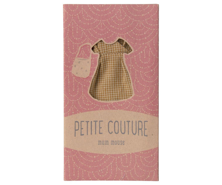 Maileg - Kjole Og Taske, Mor Mus - Mum/Dad Mouse Legetøj 