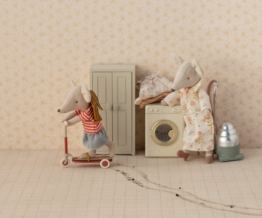 Maileg - Løbehjul, Mus - Orange - Mouse Acc Legetøj 