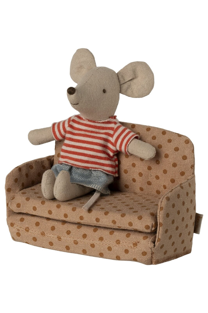 Maileg - Sofa Seng, Mus - Prikker - Mouse Furniture Legetøj 