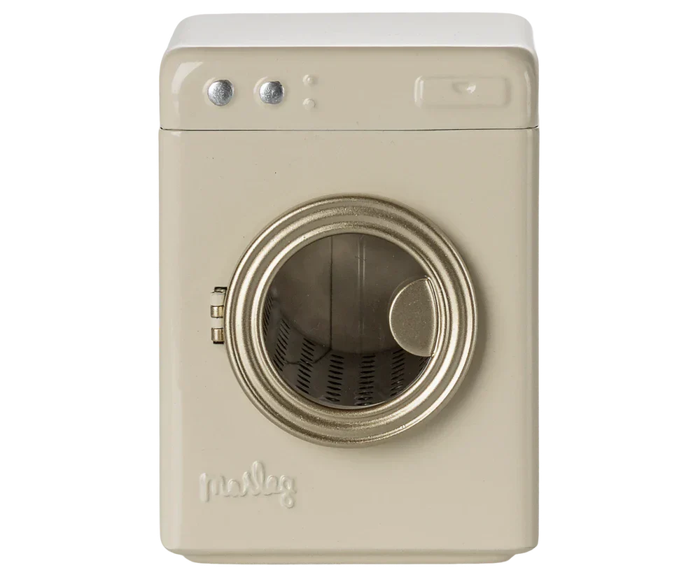 Maileg - Vaskemaskine, Mus - Råhvid - 11-5129-00 Legetøj 