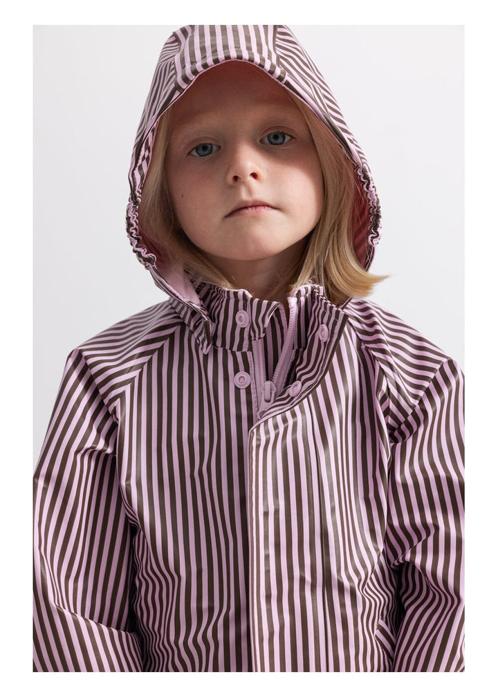 Marmar - Oddy Set - Pink Brown Stripes 1851 Regntøj 