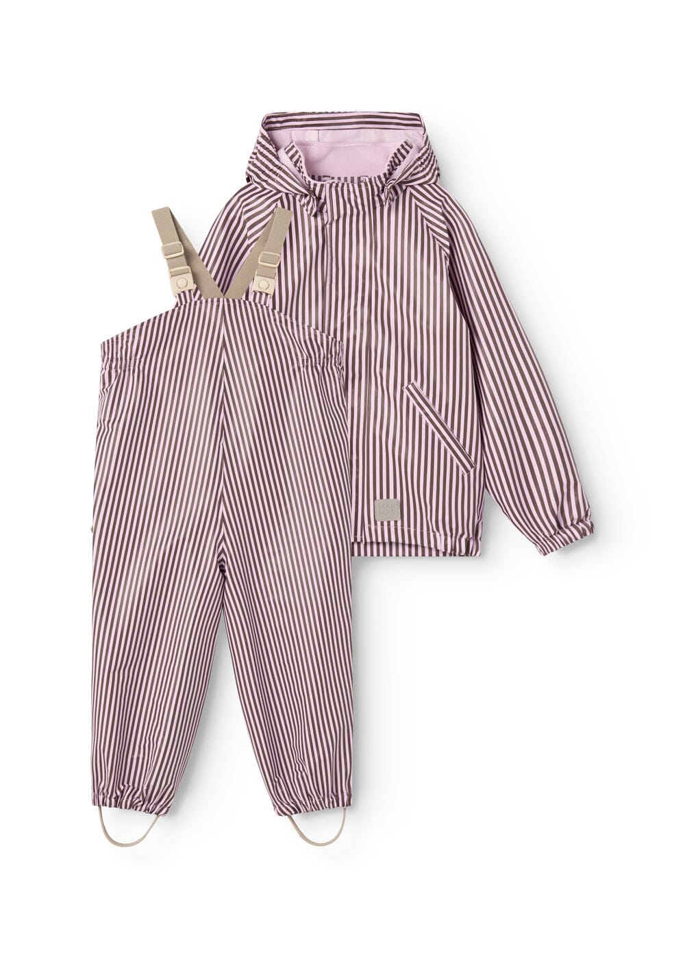 Marmar - Oddy Set - Pink Brown Stripes 1851 Regntøj 