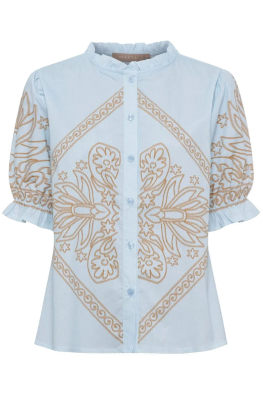 Marta Du Chateau - Mdcanabella Shirt 8119 - Celeste6975Tpg Skjorter 
