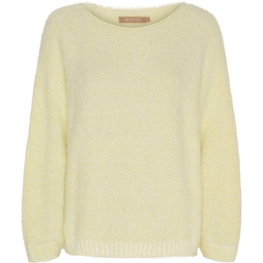 Marta Du Chateau - Mdcanouk Knit 8038 - Yellow Strikbluser 