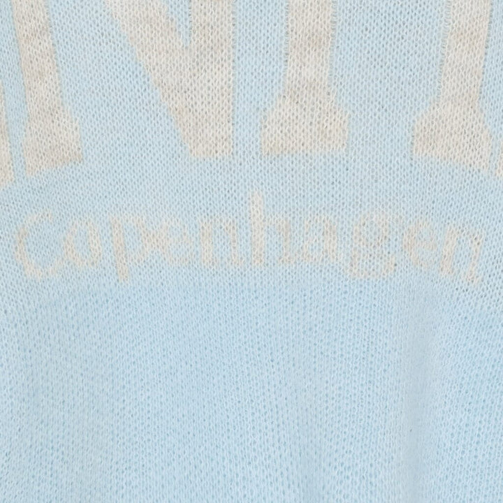 Marta Du Chateau - Mdcaria Knit 8111 - Light Blue/Beige Strikbluser 