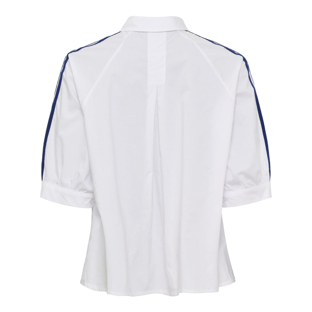 Marta Du Chateau - Mdcbambi Shirt 268819 - White/Navy Skjorter 