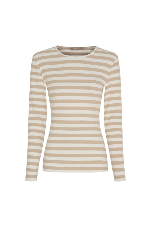 Marta Du Chateau - Mdcbegonia Ls Tee 7702 - Beige