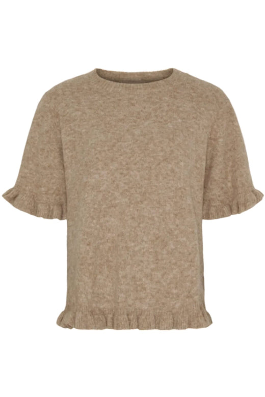 Marta Du Chateau - Mdcbriala Knit KN8129 - Fango1617 Strikbluser 