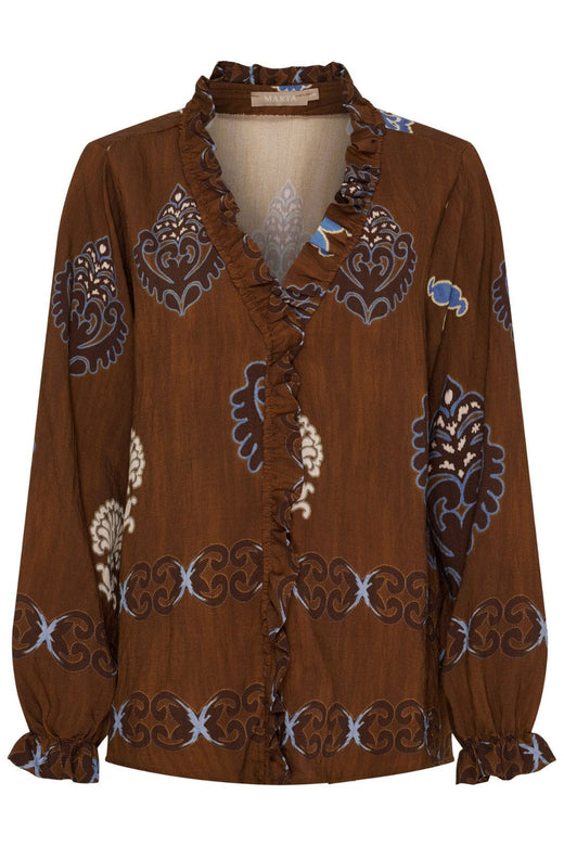 Marta Du Chateau - Mdcbrook Shirt 7648 - Marrone3257Tpk Skjorter 