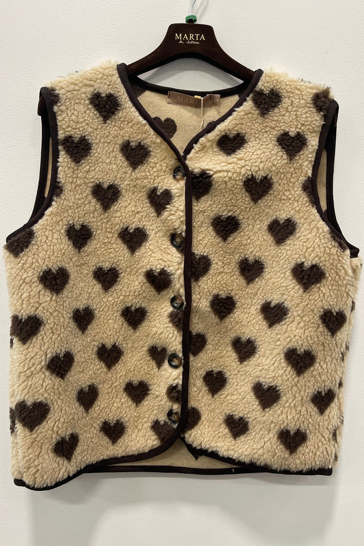 Marta Du Chateau - Mdcdahlia Vest 25710 - Camello/Moro Veste 
